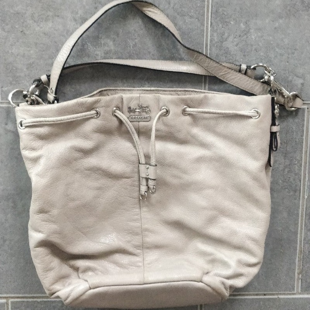 Coach Cream Leather Women's Bag